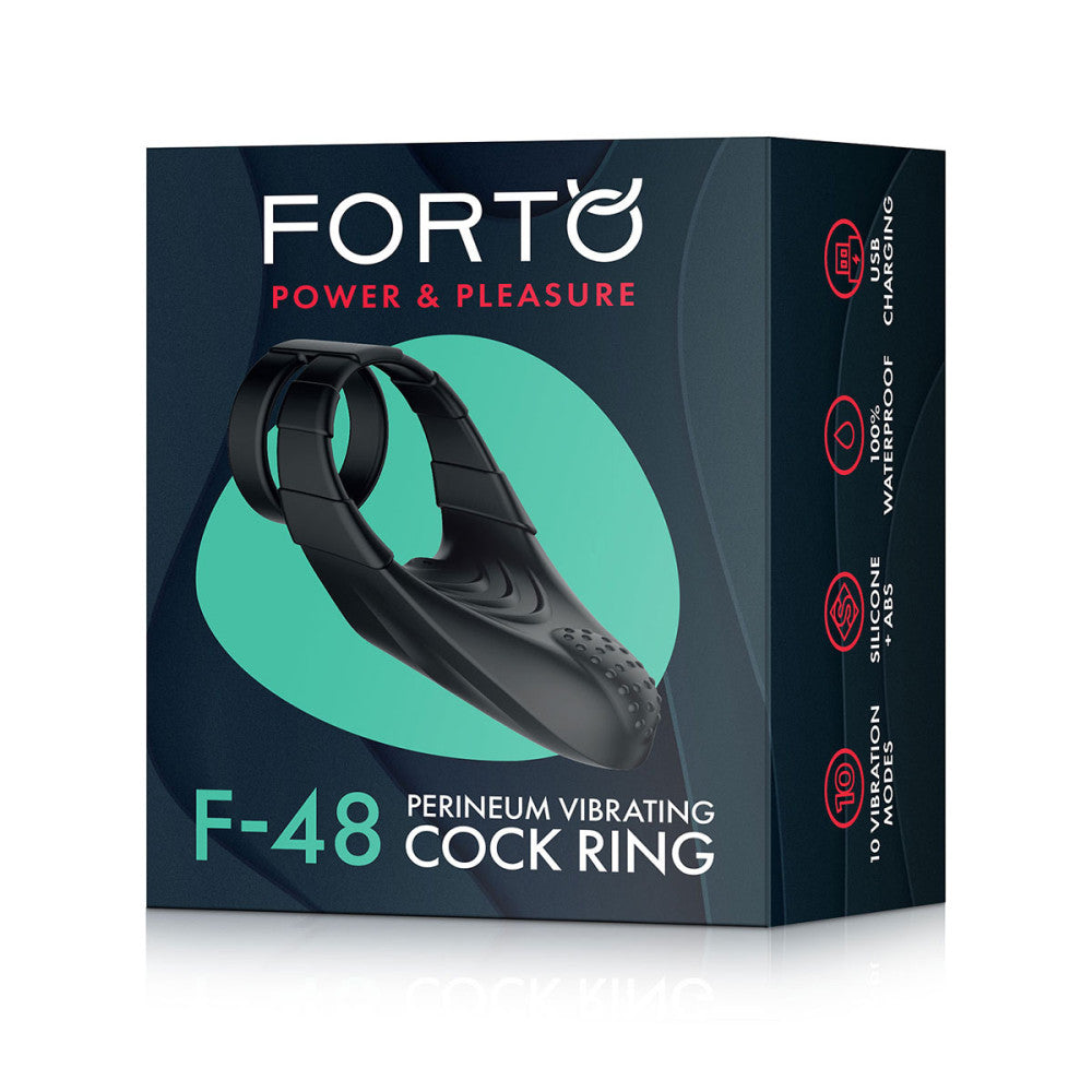 FORTO F-48 Vibrating Perineum Double C-Ring - Melody's Room Penis Toys