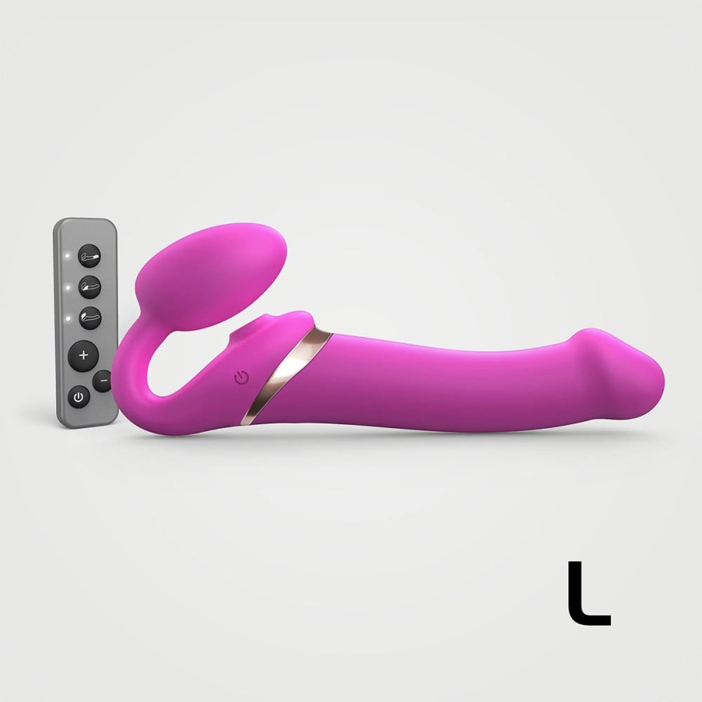 Strap-On-Me Multi-Orgasm 3 Motors Bendable Strap-On w/ Remote Control