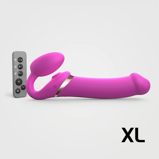 Strap-On-Me Multi-Orgasm 3 Motors Bendable Strap-On w/ Remote Control