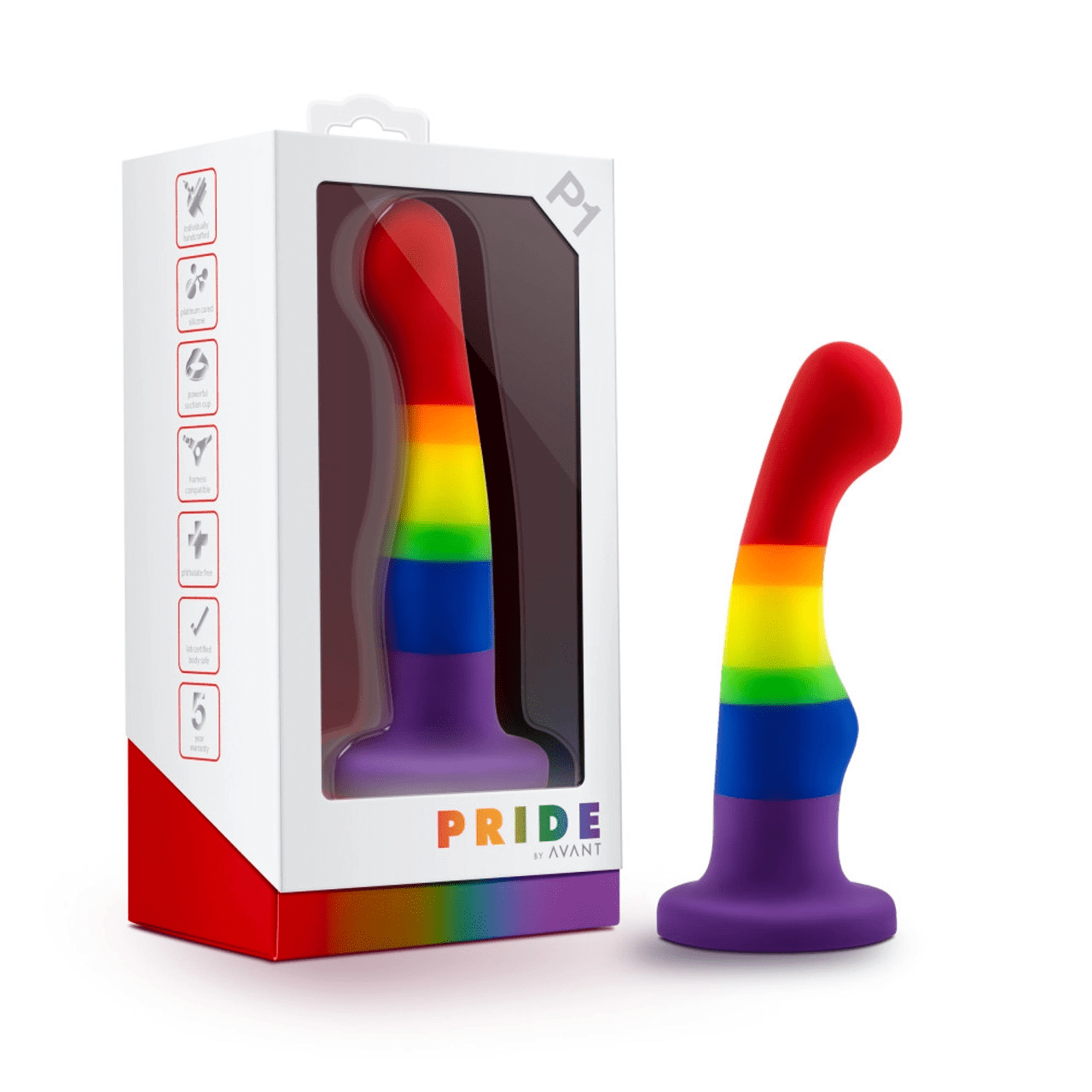 Avant Pride P1 Freedom Rainbow Dildo | Melody's Room