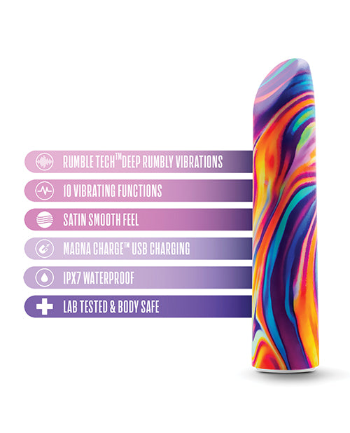 Limited Addiction Rainbow Psyche Power Vibe by Blush Novelties - Melody's Room