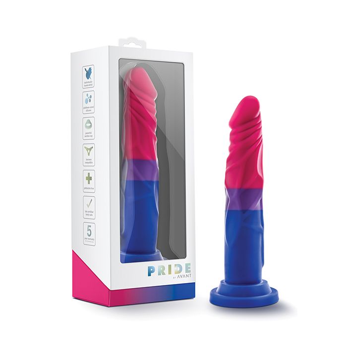 Avant P8 Bisexual Pride Dildo in Love by Blush Novelties - Melody's Room