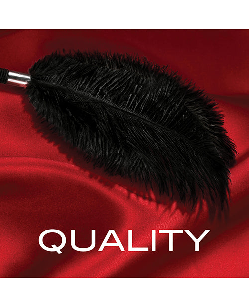 Blush Novelties Noir Soft Feather Tickler - Melody's Room BDSM