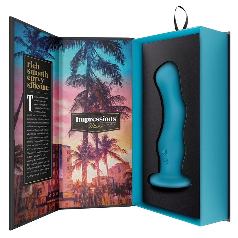 Teal Impressions Miami G & P-Spot Vibrator - Melody's Room