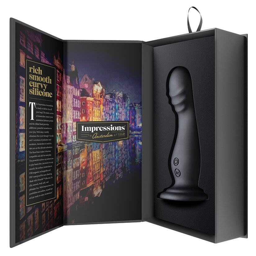 Impressions Black Amsterdam G & P-spot Vibrator - Melody's Room