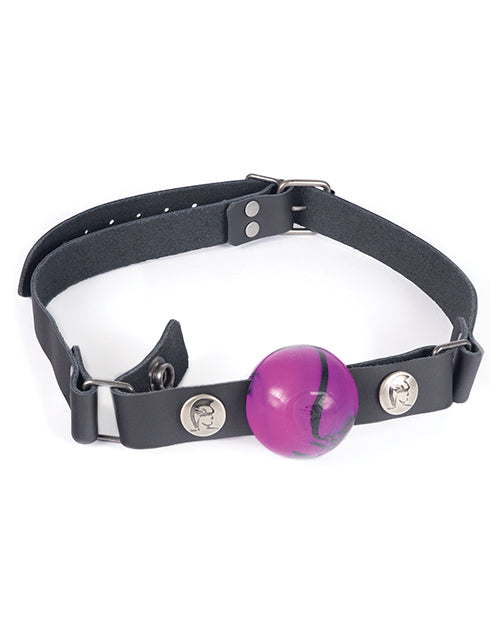 Spartacus Purple & Black Small Silicone Ball Gag