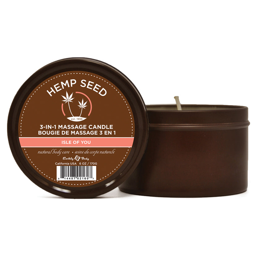 3-in-1 Suntouched Massage Oil Hemp Candle