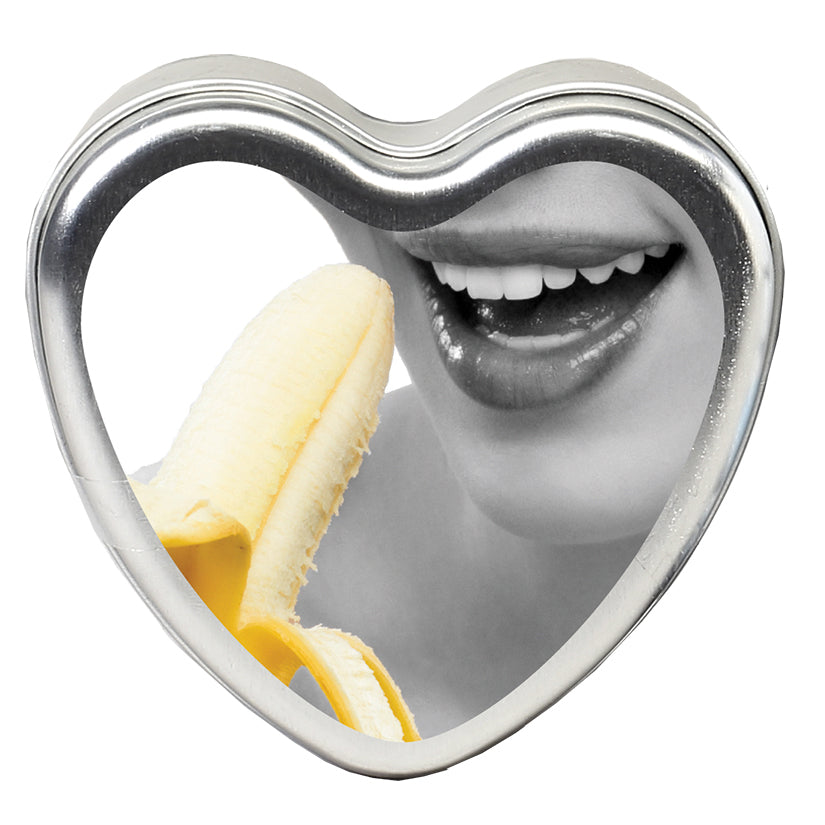 Banana Daiquiri 4-in-1 Edible Suntouched Heart Shaped Massage Candles - Melody's Room