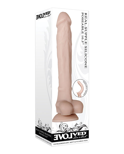 Evolved Real Supple Silicone Poseable 10.5 " Dildo