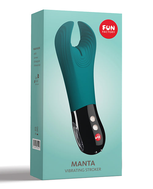 Fun Factory Manta Vibrating Stroker (Deep Sea Blue) - Melody's Room