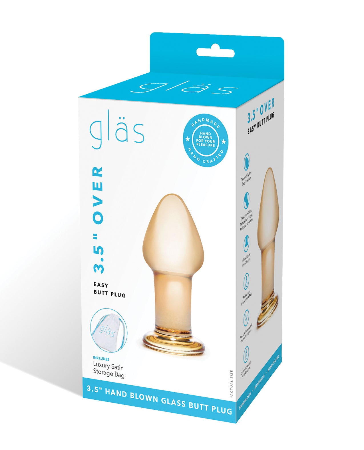 GLAS Over Easy Butt Plug - Melody's Room