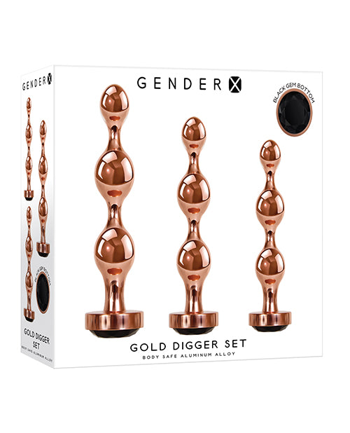 Gender X Gold Digger Set in Rose Gold