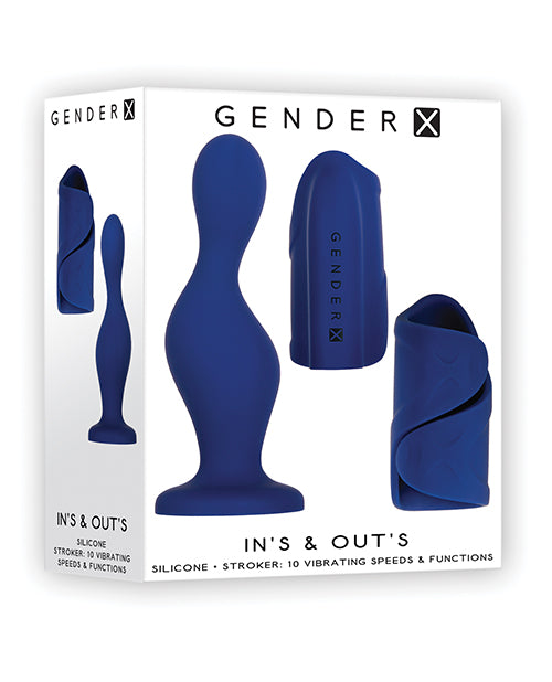 Gender X In's & Out's Vibrating Suction Dildo & Masturbation Sleeve - Melody's Room