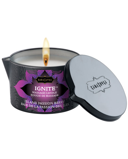 Island Berry Kama Sutra Massage Ignite Candle - Melody's Room