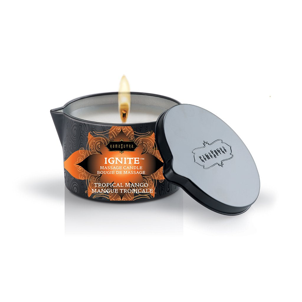 Tropical Mango Kama Sutra Massage Ignite Candle - Melody's Room