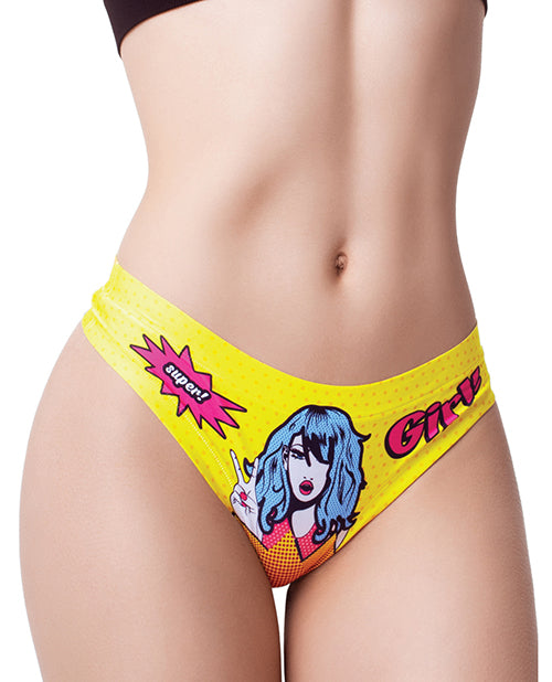 Mememe Comic Fans Printed Thong - Melody's Room