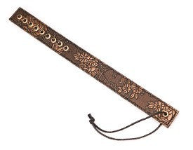 Spartacus Brown Floral Print Paddle w/Gems - Melody's Room BDSM