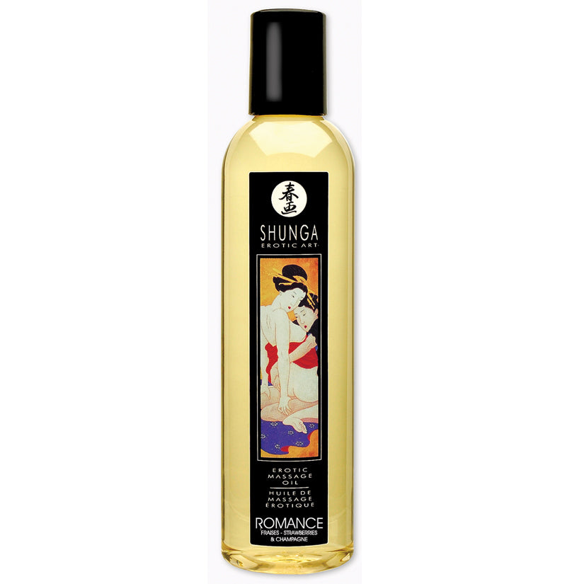 Shunga Sparkling Strawberry Wine Massage OIl - Melody's Room