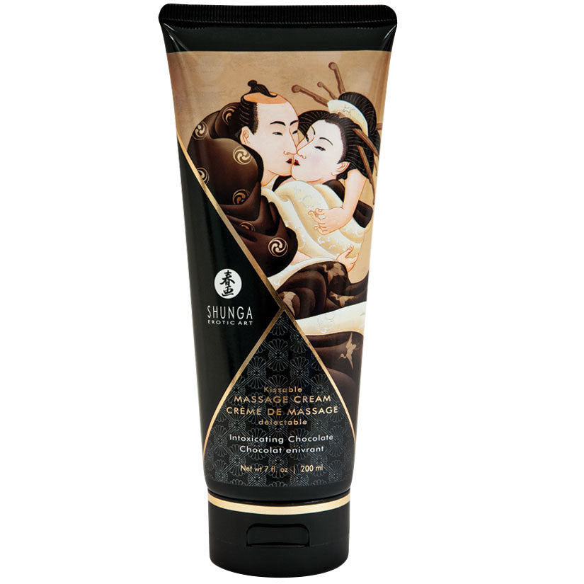 Chocolate Shunga Kissable Massage Cream - Melody's Room Romance Collection