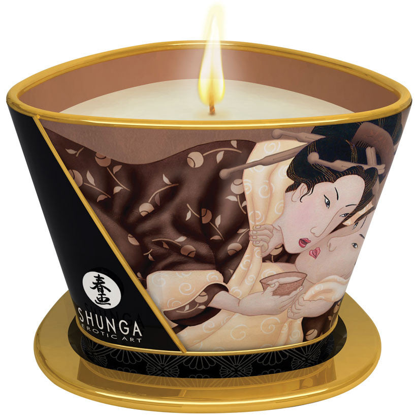 Intoxicating Chocolate Shunga Massage Candles - Melody's Room Romance Collection