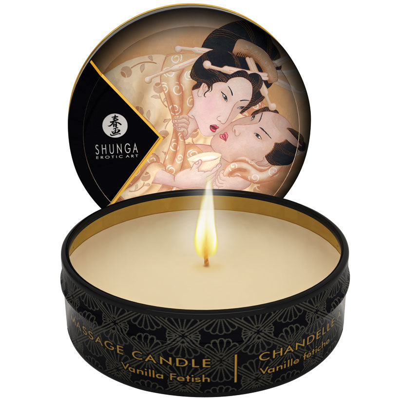 Shunga Vanilla Fetish Mini Massage Candle - Melody's Room