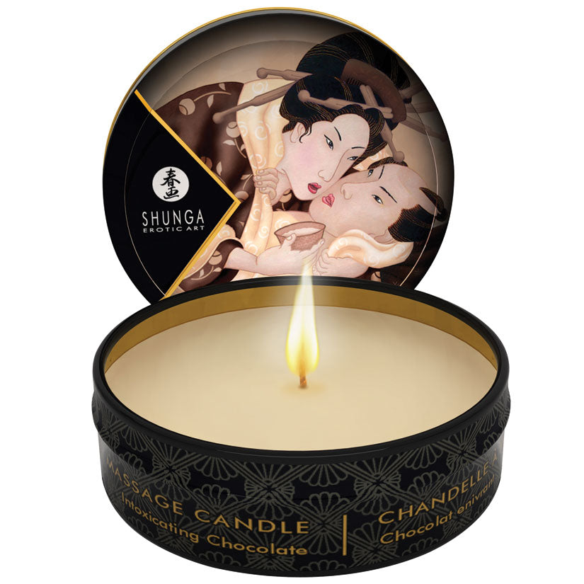 Shunga Intoxicating Chocolate Mini Massage Candle - Melody's Room