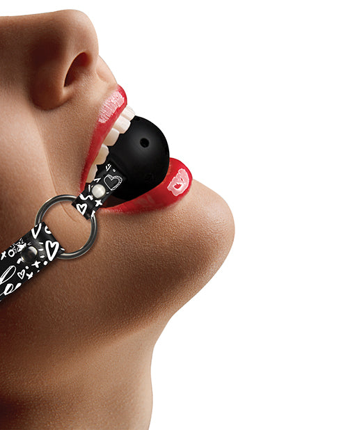 Love Street Art Fashion Printed Breathable Ball Gag