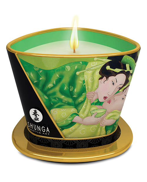 Exotic Green Tea Shunga Massage Candles - Melody's Room Romance Collection