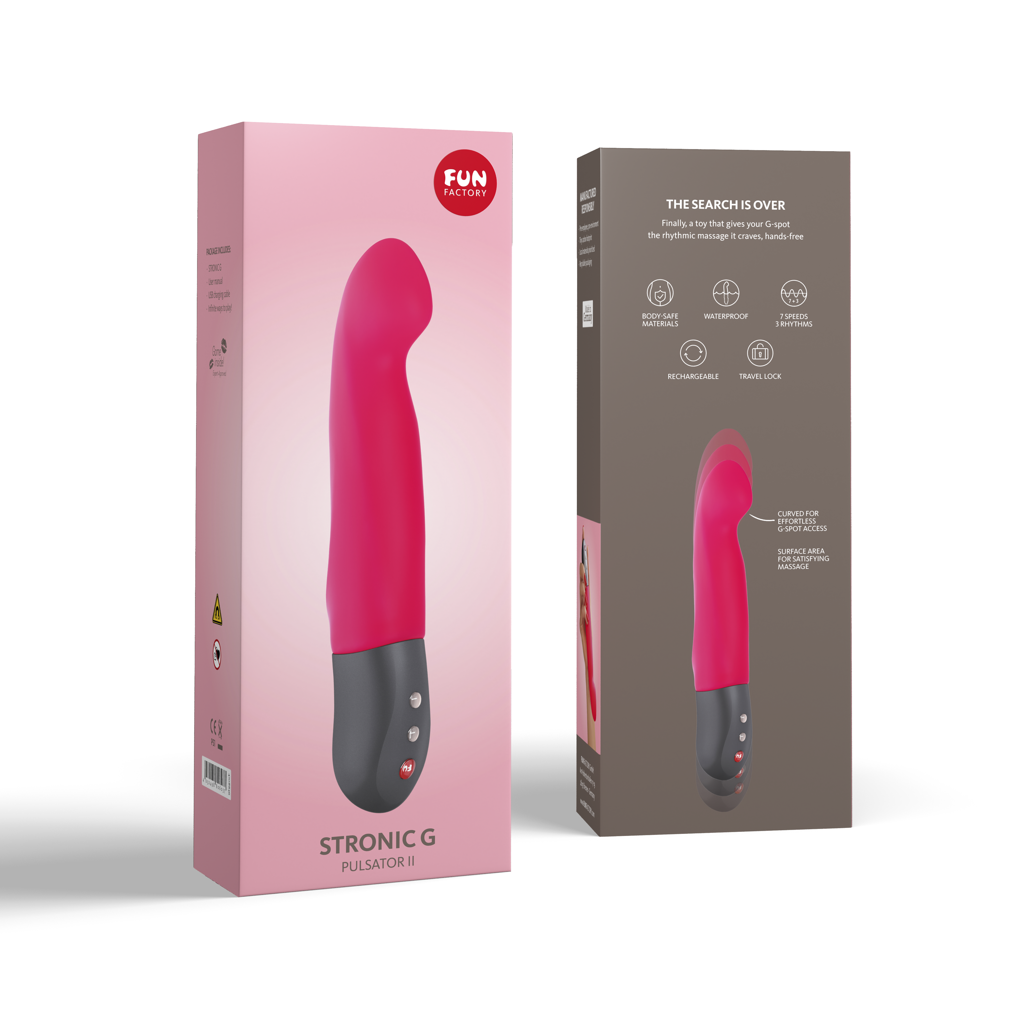 Fun Factory Stronic G Pink Vibrator (packaging) - Melody's Room