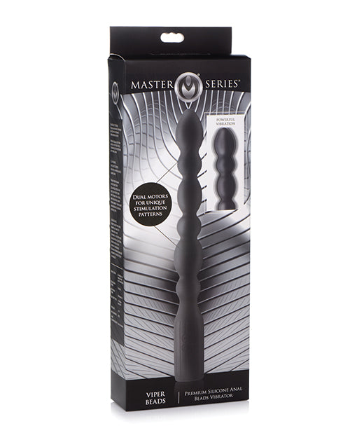 Master Series 10x Viper Silicone Anal Beads Vibrator - Melody's Room