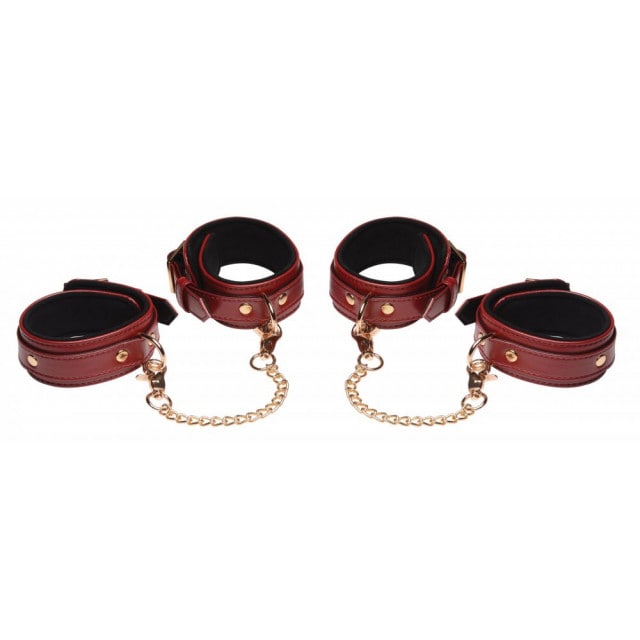 Master Series Burgundy 6 pc Bondage Set | Melody's Room