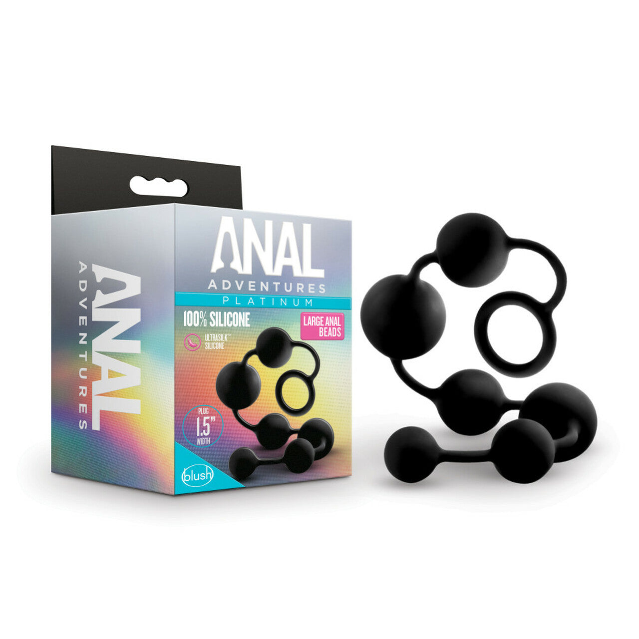 Blush Anal Adventures Platinum Silicone Large Anal Beads - Melody's Room