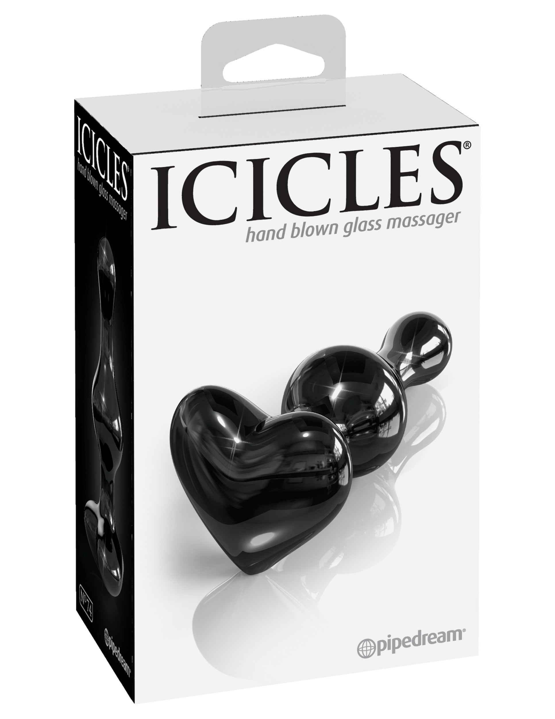 Icicles No.74 Black Heart Shaped Plug - Melody's Room