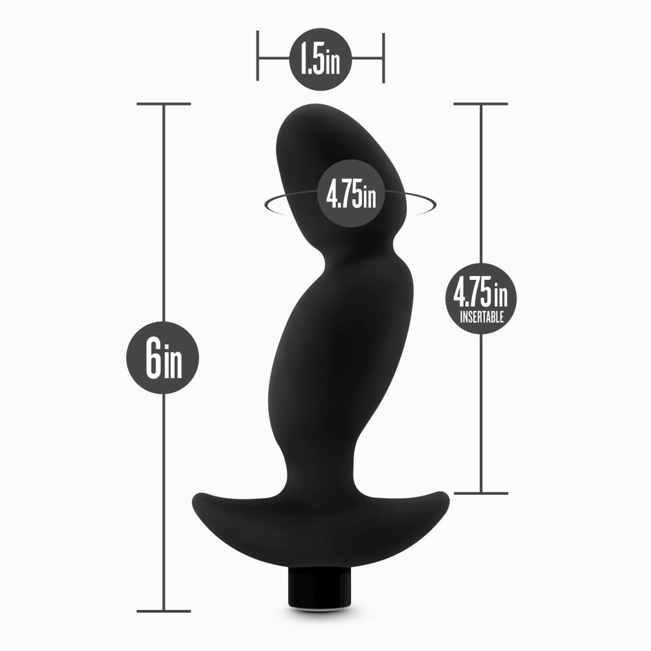 Anal Adventures Platinum Silicone Vibrating Prostate Massager 04 - Melody's Room